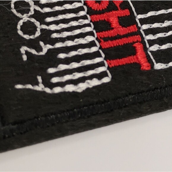 Slipknot Iron On Patch Embroidered Red and White On Black Background - Picture 8 of 10